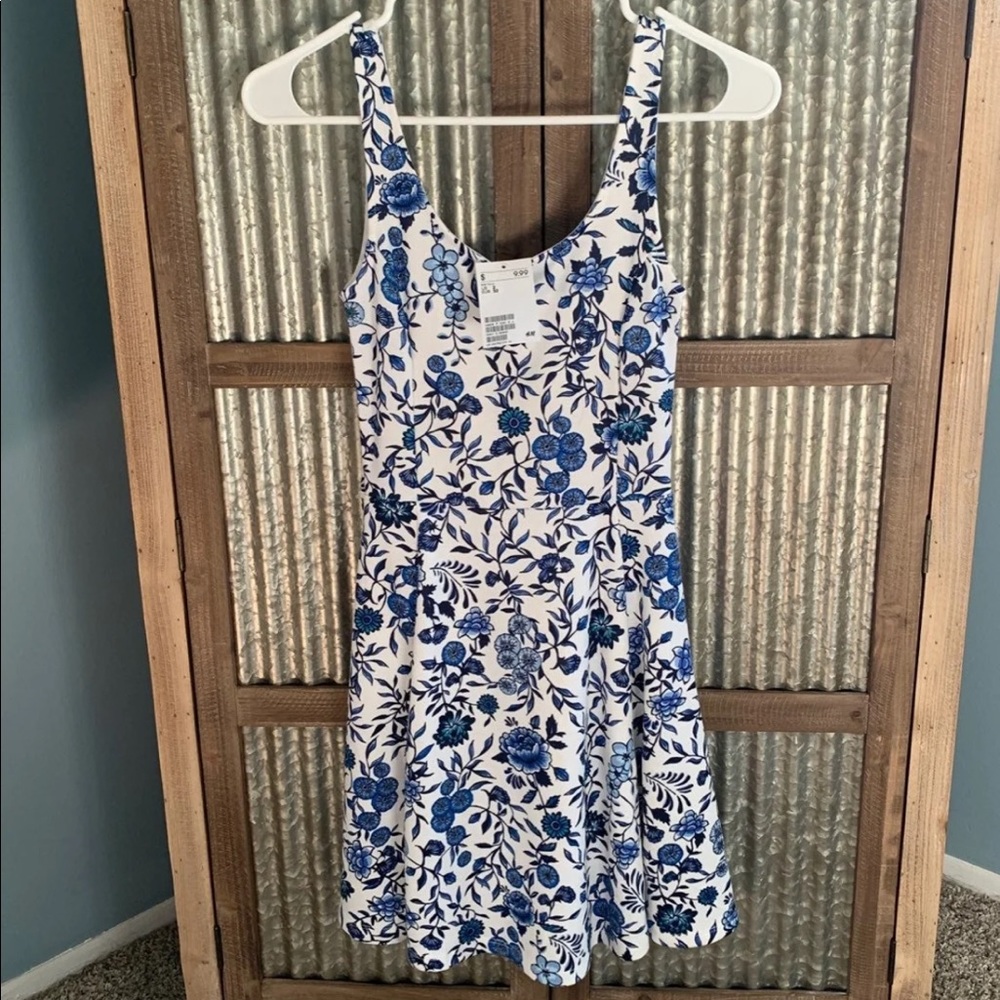 Blue Floral H&M Dress